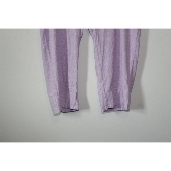 NWT Lane Bryant Linen Blend Slim Ankle Pant Lavender Purple Plus Size 28 H14453 - Picture 4 of 14